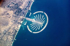 one of Dubai's Palm Islands (by: Commander Leroy Chiao from the International Space Station, public domain)