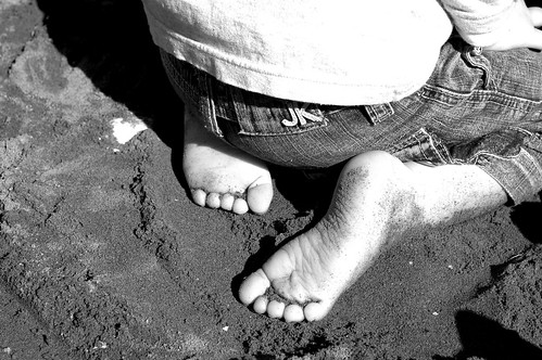 barefeet at the end of winter