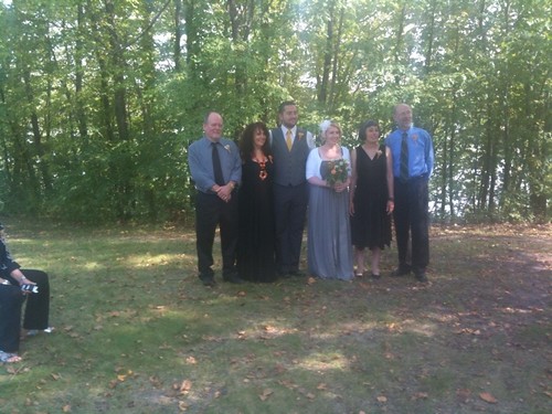 Bryan and Kate are married. The happy couple and immediate family