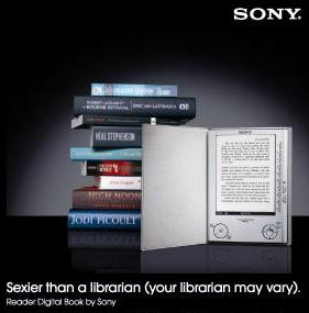 Sony eBook reader advertisement