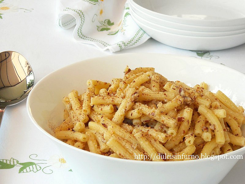 Pasta alle Nocciole-Pasta with Hazelnuts