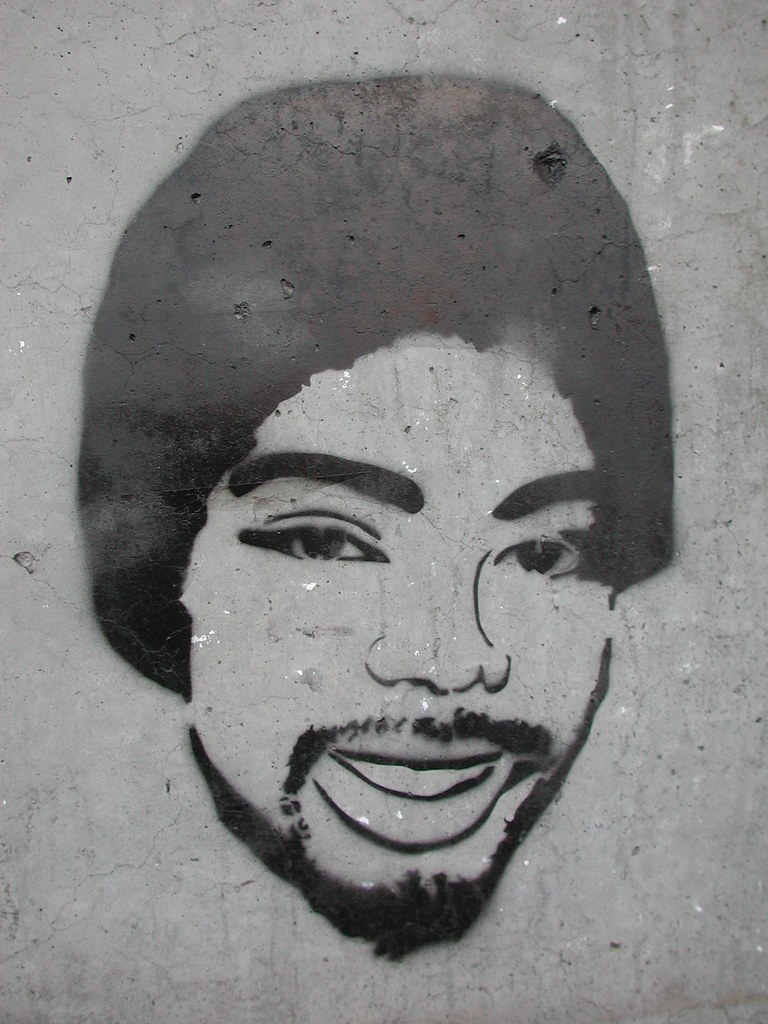 RIP Oscar Grant Stencil Graffiti. 