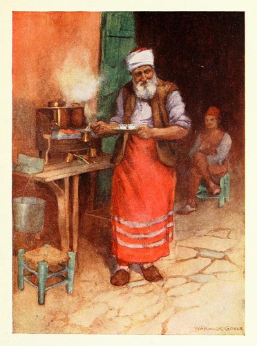 003- Un Kafedji- Constantinople painted by Warwick Goble (1906)