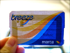 MARTA Breeze Ticket, photo by Oran