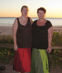 Mum  & I in our new skirts