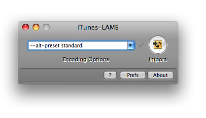 iTunes LAME setup