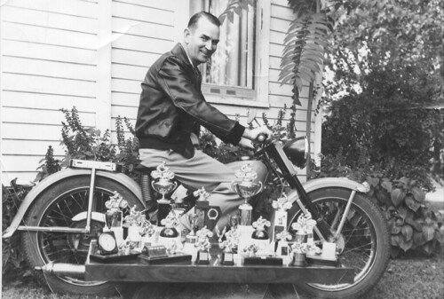 Grandfather Brewer On Motorcycle
