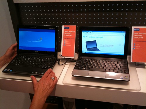 Netbooks at the AT&T store in Oklahoma City