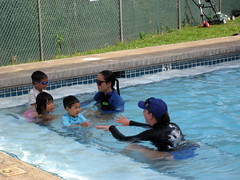 Owen's first swim class