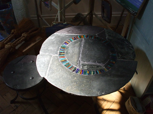Shingle Dreaming Collection occasional table...wave circle