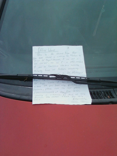 Parking Note 1