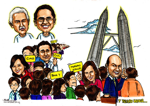 Group caricatures for Morgan Stanley Part 1 - A4
