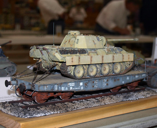 German Tank on Rail Car