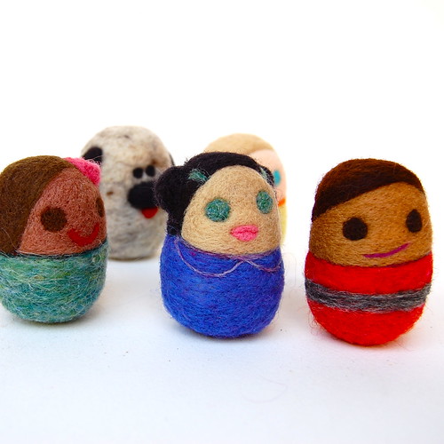 Multicultural egg dolls