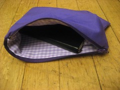 Purple Pouch in use