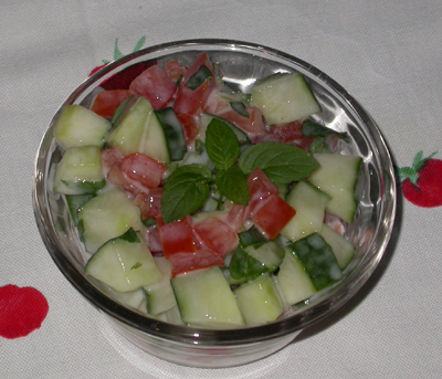 Minted Cucumber Salad