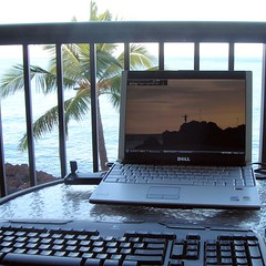 Laptop in Paradise