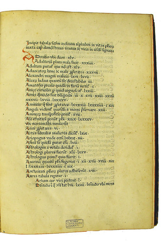 Coloured initial in Burlaeus, Gualterus: De vita et moribus philosophorum