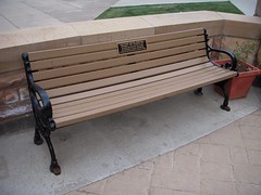 Matthew Shepards bench at UWyo.