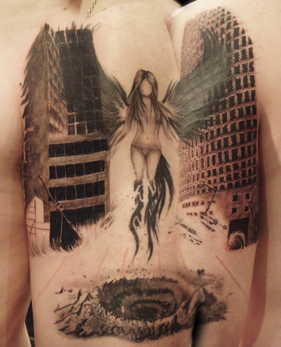 2nd siting of the dark angel by Miguel Angel tattoo. From Miguel Angel.