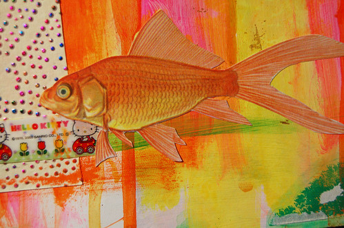 Detail: Gold fish in The Acrylic Ocean (Copyright Hanna Andersson)