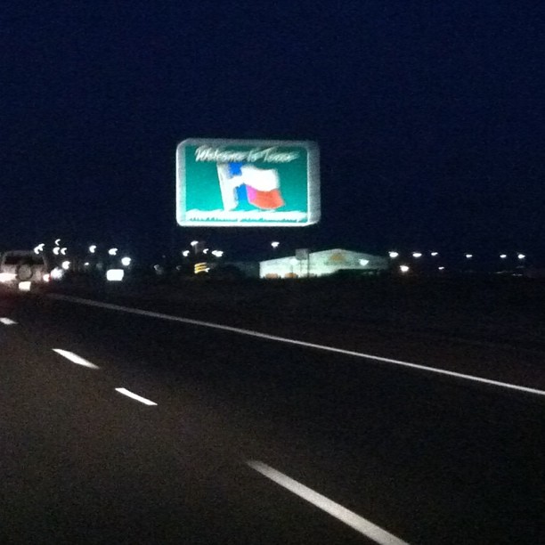 Welcome to Texas.  Trust me that's what it says :)