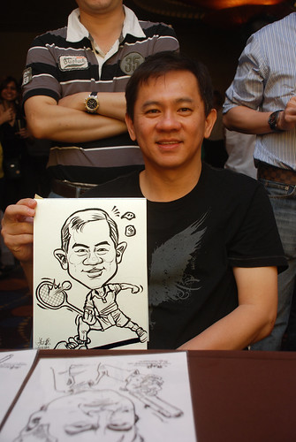 Caricature live sketching for Standard Chartered Bank - 4