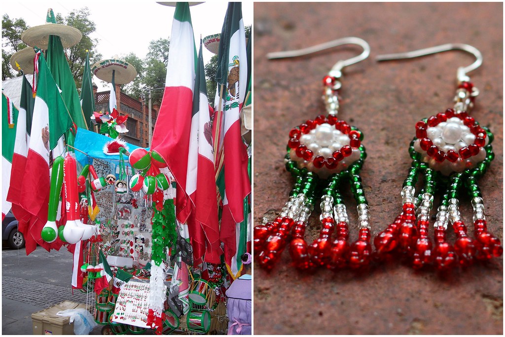Independence Day Stand & Earrings