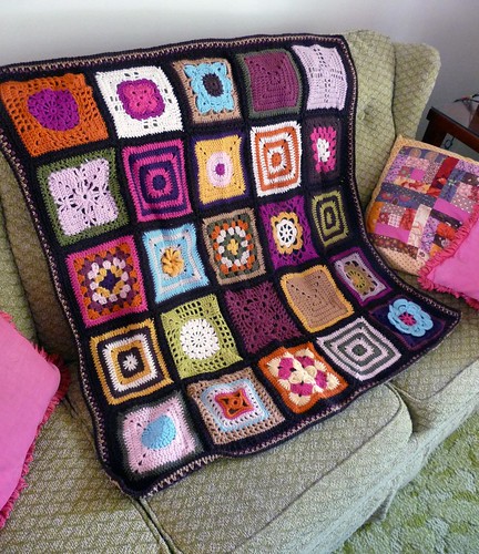 finished- crochet blanket