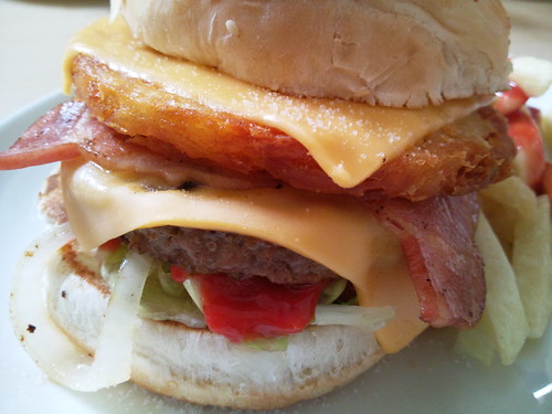 Wimpy Bacon, Cheese & Hash Brown Burger