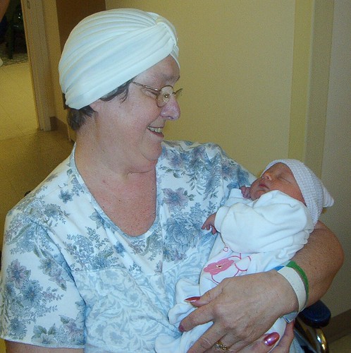 Great-Grandma with Bella 