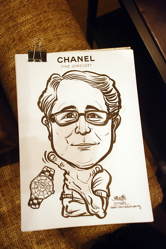 Caricature live sketching for Chanel Day 1 - 6