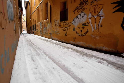 Bologna freddo 2010 -11 gradi neve centro storico