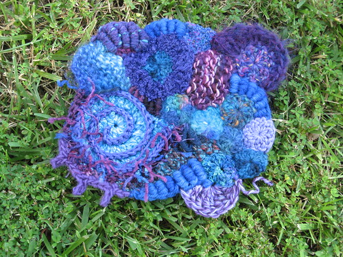 blue and purple scrumble