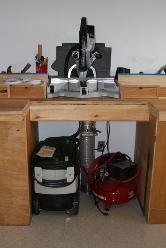 miter saw · router table