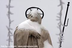 Neve nel centro di Desenzano del Garda