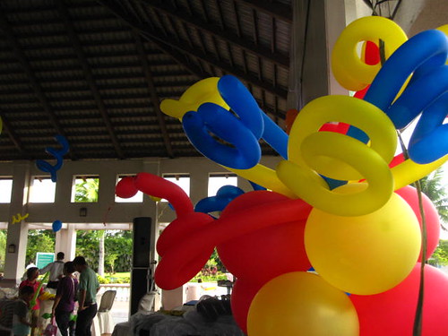 colorful balloons at enrico's party