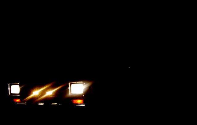 black ford night dark lights ranger headlight trcuk