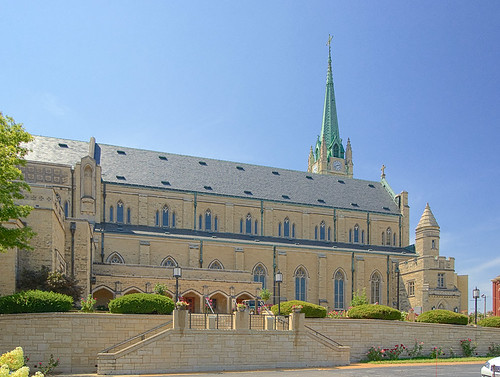 Roman Catholic Cathedral of Saint Peter, in Belleville, Illinois, USA - exterior