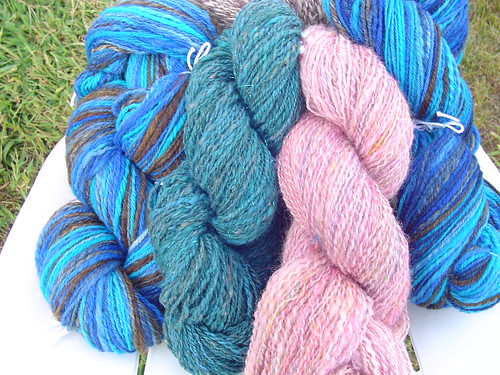 Bundle of handspun fibers 2009 summer