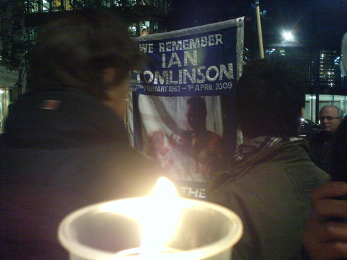 Candlelight vigil for Ian Tomlinson