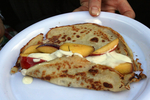 Nectarine pancake