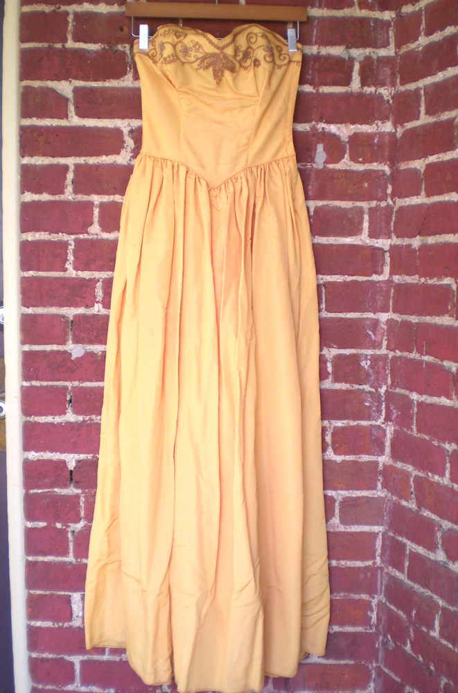 Ebay 40's Gown w/ Applique & Beading