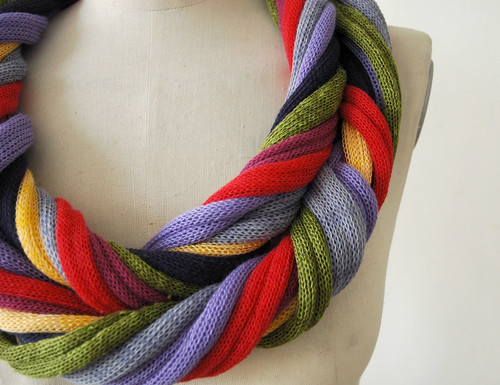 loop necklace scarves many colors