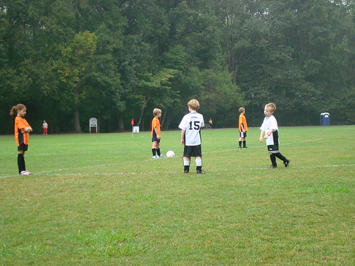 Josh playing soccer