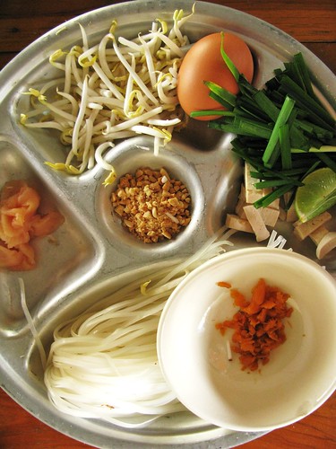 Pad thai ingredients at Grandma's Thai Recipes cooking class - Chiang Mai, Thailand
