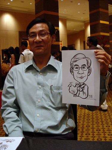 Caricature live sketching for Hitachi Plant Technologies D&D 2009 - 5