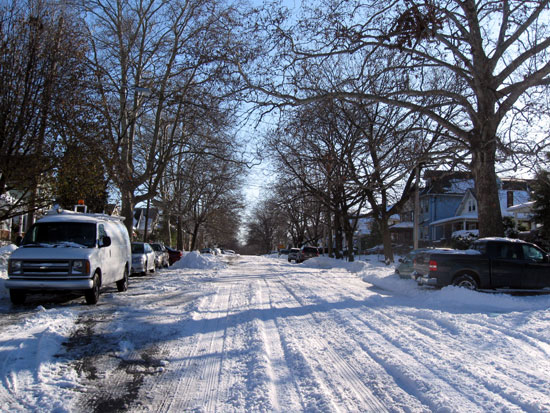 Snowy Street (Click to enlarge)