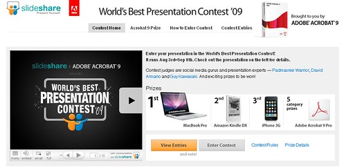 World's Best Presentation Contest '09 from SlideShare