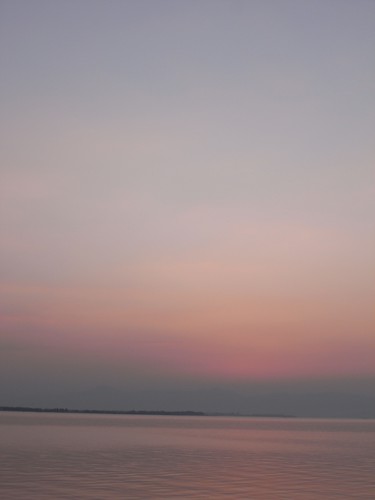 琵琶湖の夕焼け-11